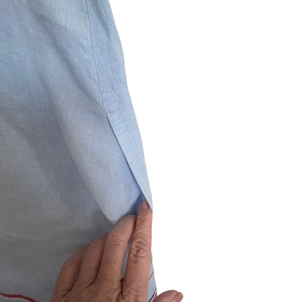 J.Jill Linen smock dress with pockets, see photos slight fading at armpits Large - Picture 9 of 12